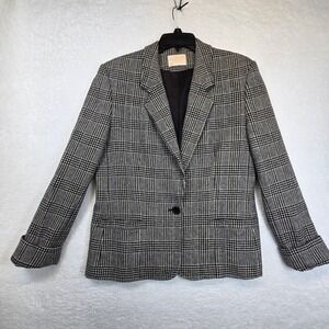 Vintage Y2K Pendleton Womens Wool Blazer 14 Tall 14T‎ Dark Academia USA Jacket